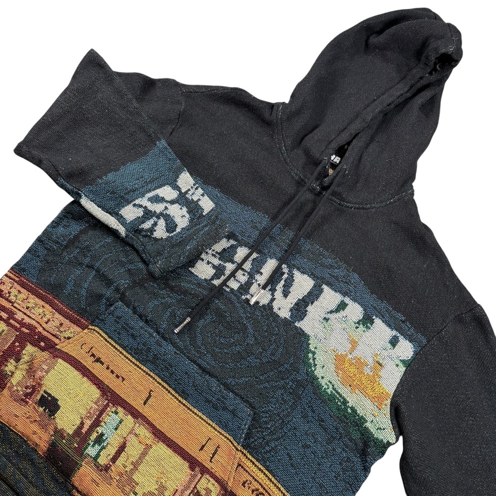 6th NBRHD Tapestry Pullover Knited Hoodie Designer Sz L Streetwear Festival Rare